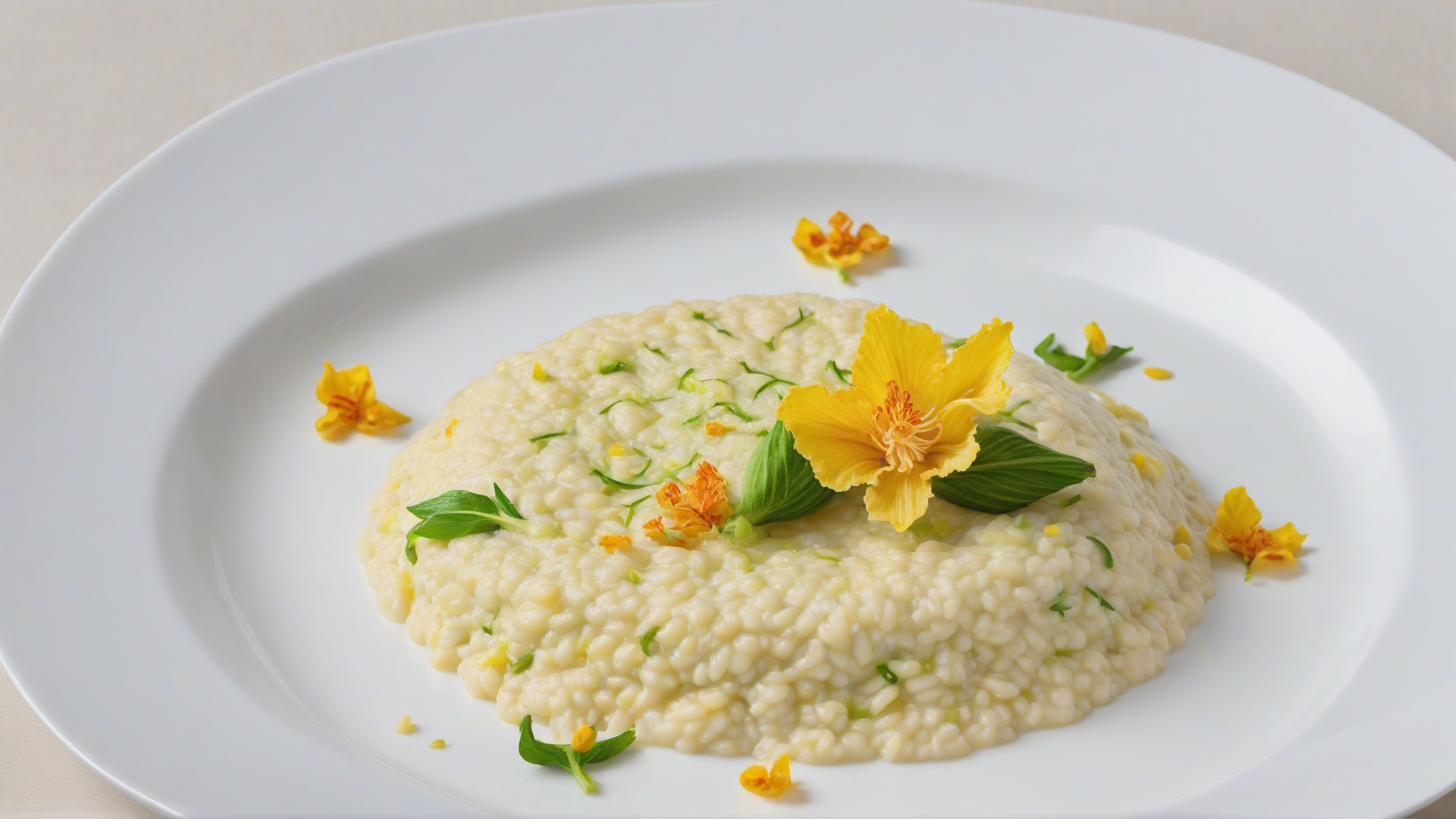 risotto ai fiori di zucca